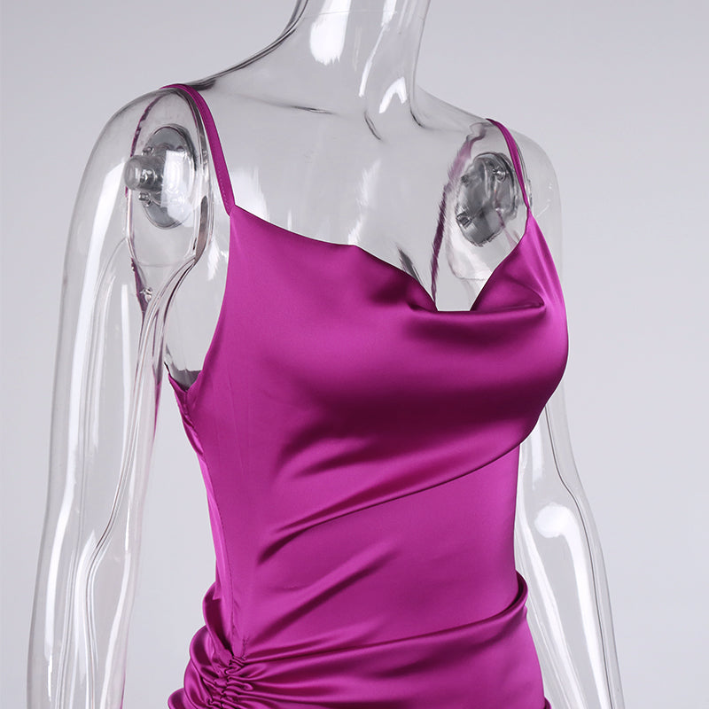 Levoire | Silke Bardot Ruché Corset Midi Robes