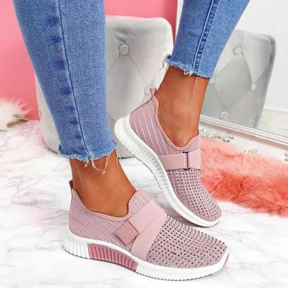 Levoire | Baskets pour femmes avec bandes Velcro Rose