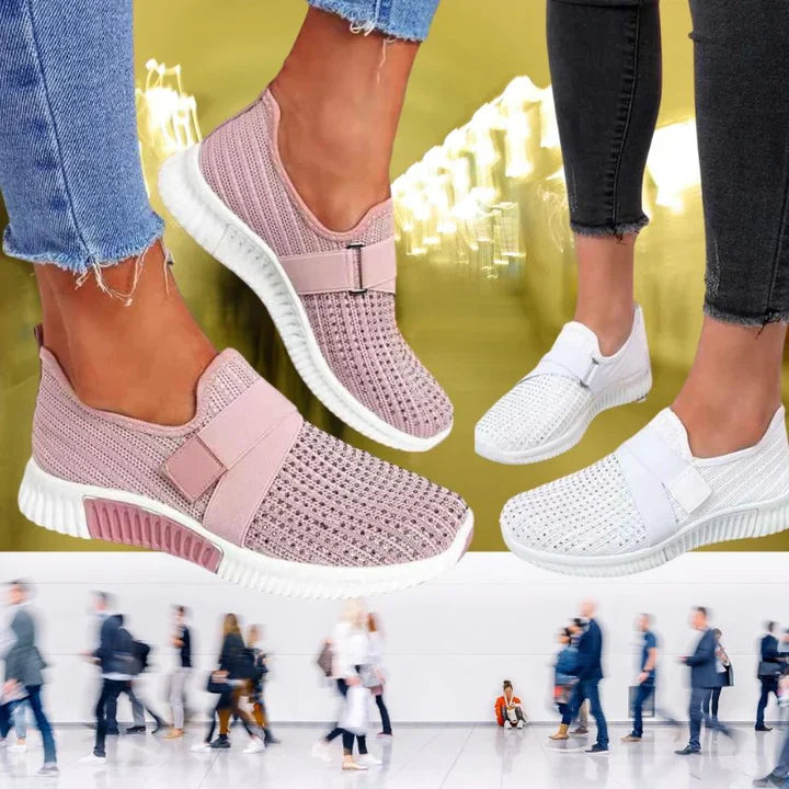 Levoire | Chaussures Pour Femmes À Enfiler Orthopédiques Avec Velcro