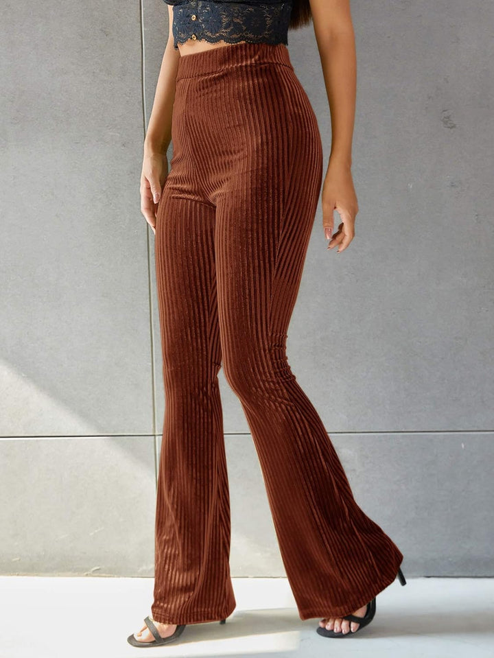 Levoire | Pantalons En Velours Côtelé Évasés Pour Femmes