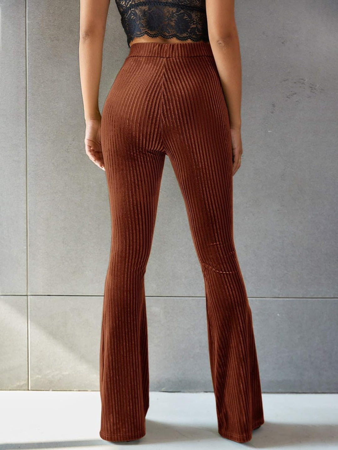 Levoire | Pantalons En Velours Côtelé Évasés Pour Femmes