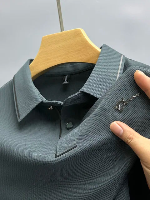 Levoire | Polo Pour Hommes Pour Le Look Décontracté Gris-vert