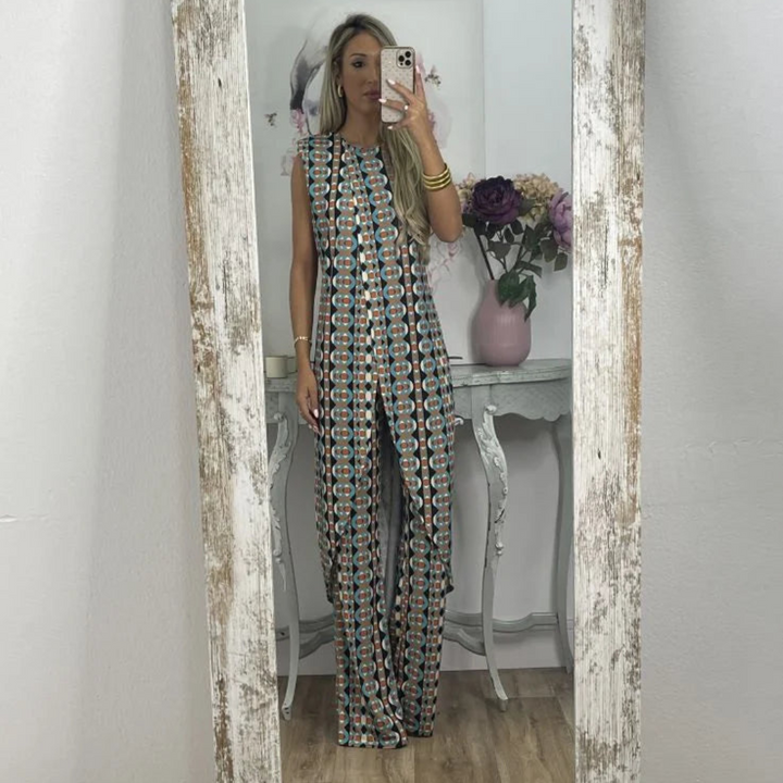 Levoire | Costume Fluide Stylisé Femme Bleu