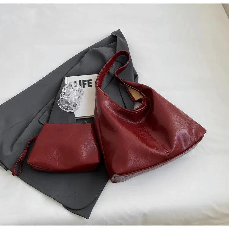 Levoire | Sac À Main En Cuir Vegan Grand Et Sac À Bandoulière