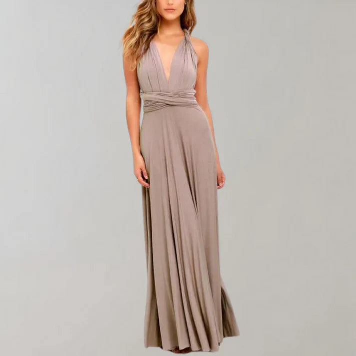 Levoire | Robe Portefeuille Pour L'Été Khaki