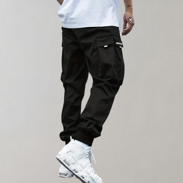 Levoire | Pantalons Cargo Amples Avec Cordons Ajustables Et Plusieurs Poches