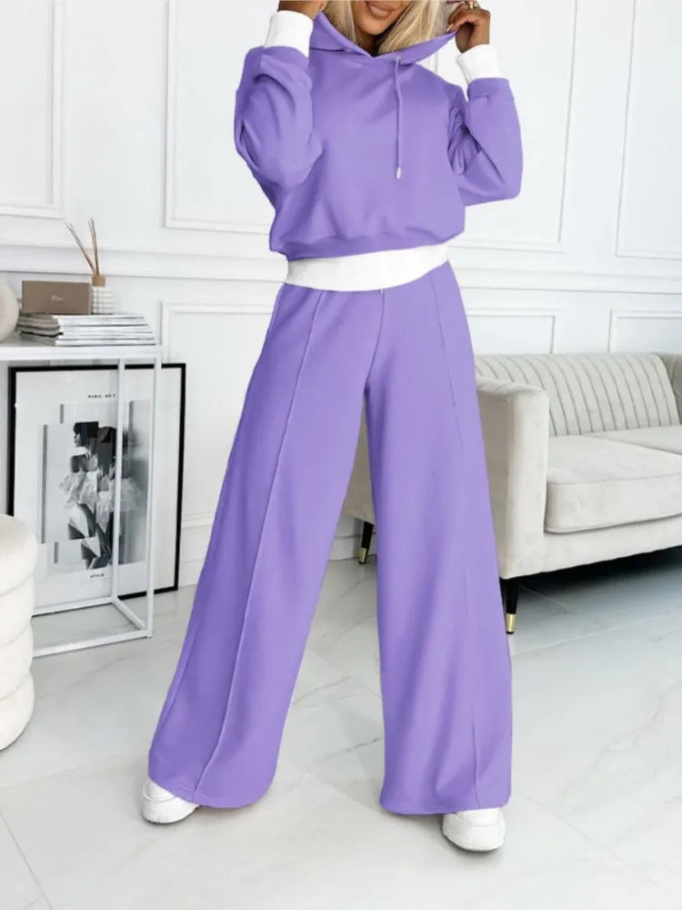 Levoire | Jogger Set Boutonné Jambes Amples Survêtement Co Ord Set Femmes