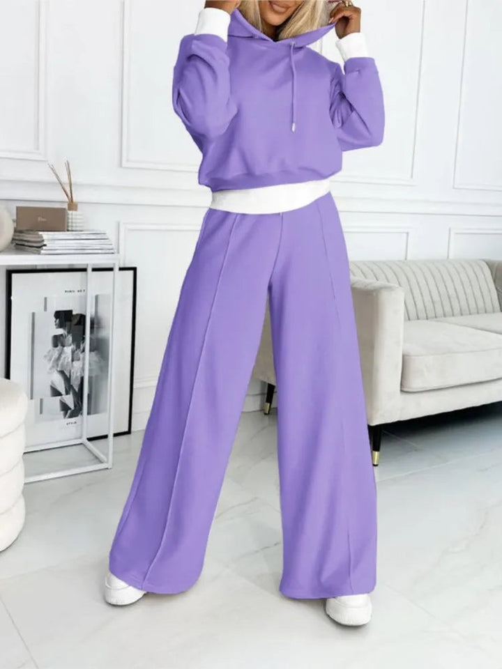 Levoire | Jogger Set Boutonné Jambes Amples Survêtement Co Ord Set Femmes