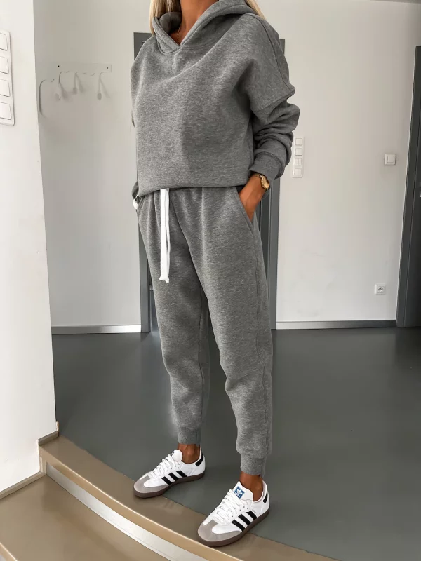 Levoire | Ensemble De Sweatpants En Coton À Cordon, Survêtement, Jogging Pour Femmes