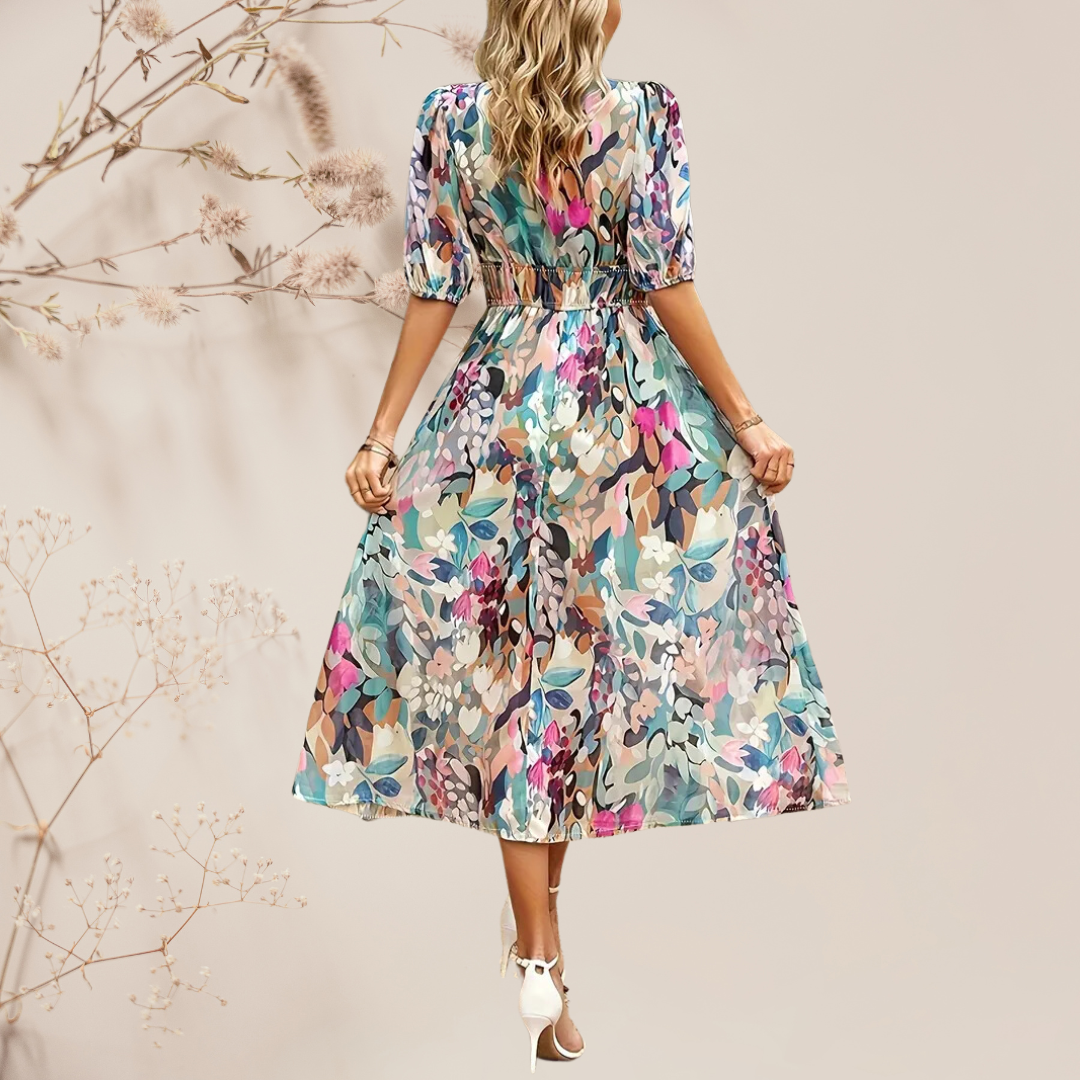 Levoire | Robe Fleurie En Version Élégante