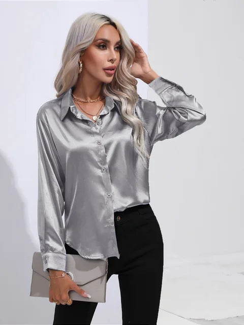 Levoire | Chemise En Soie Gris