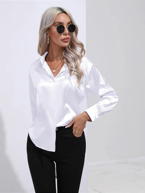 Levoire | Blouse en satin Blanc