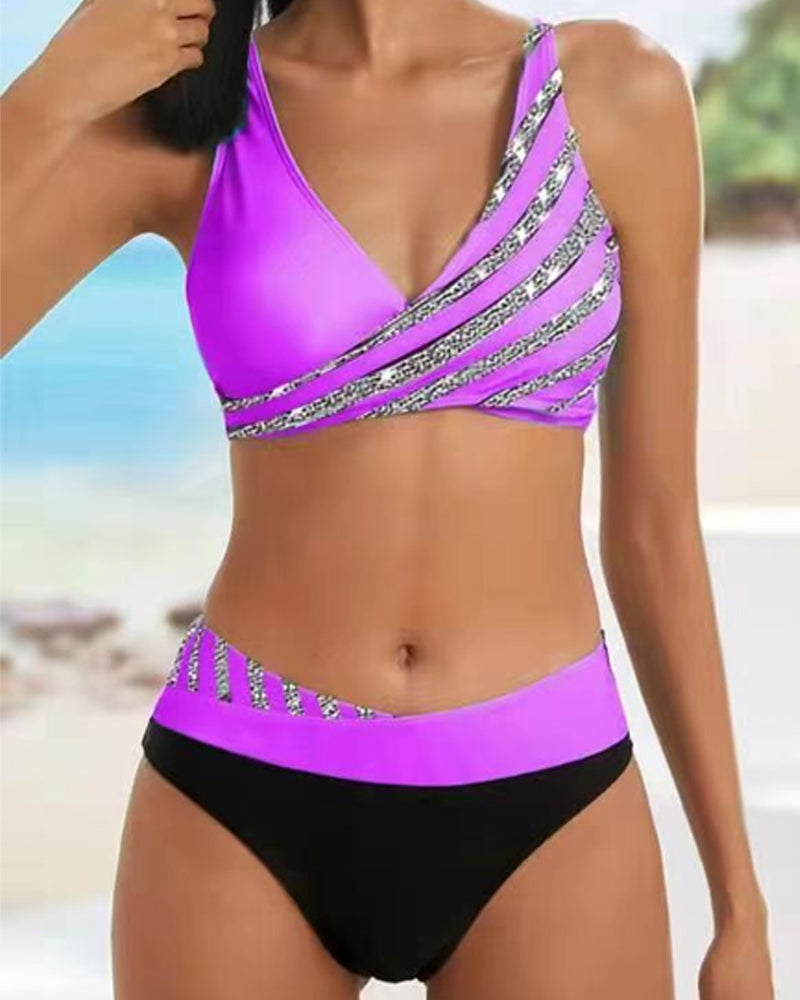 Levoire | Maillot De Bain Chaud Imprimé Violet