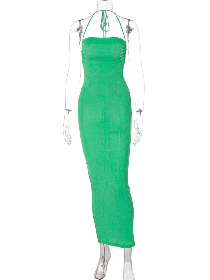 Levoire | Décolleté Dos Nu Dos Drapée Robe Maxi