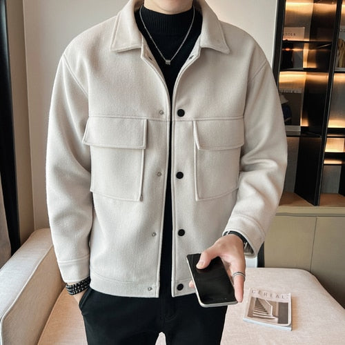 Levoire | Veste D'Automne Chaude Pour Hommes Blanc