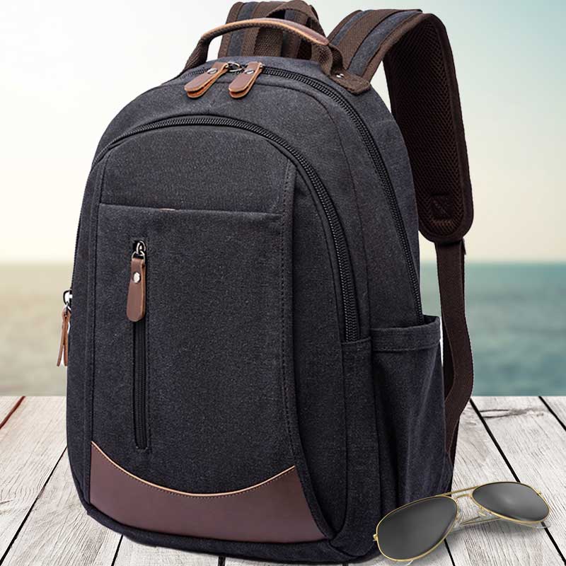 Levoire | Voyage Sac En Lin Antivol Aventurier Noir