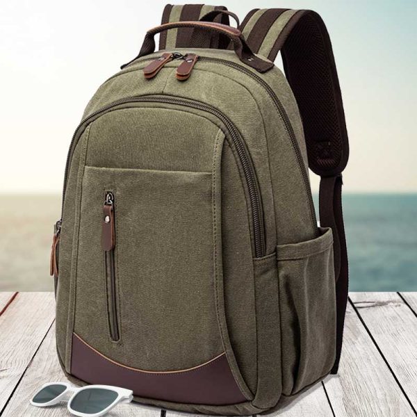 Levoire | Voyage Sac En Lin Antivol Aventurier Vert