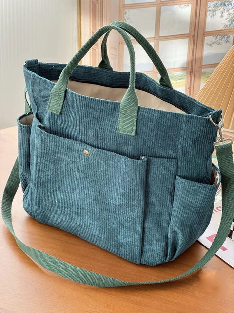 Levoire | Sac À Bandoulière Polyvalent Grande Capacité Avec Plusieurs Poches Turquoise