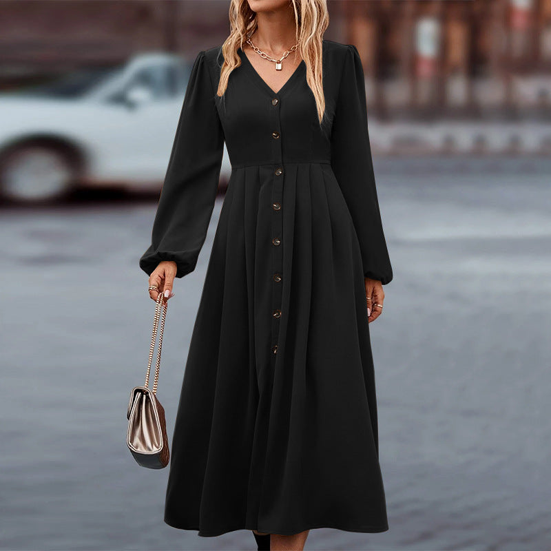 Levoire | Robe d'hiver élégante et chic Noir