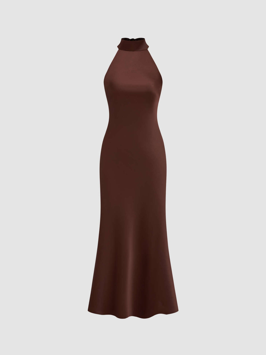 Levoire | Élégante Robe À Dos Nu Braun