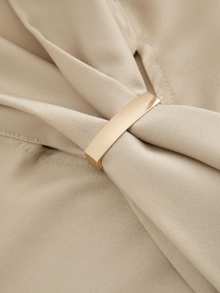 Levoire | Blouse À Manches Longues En Métal Avec Nœud