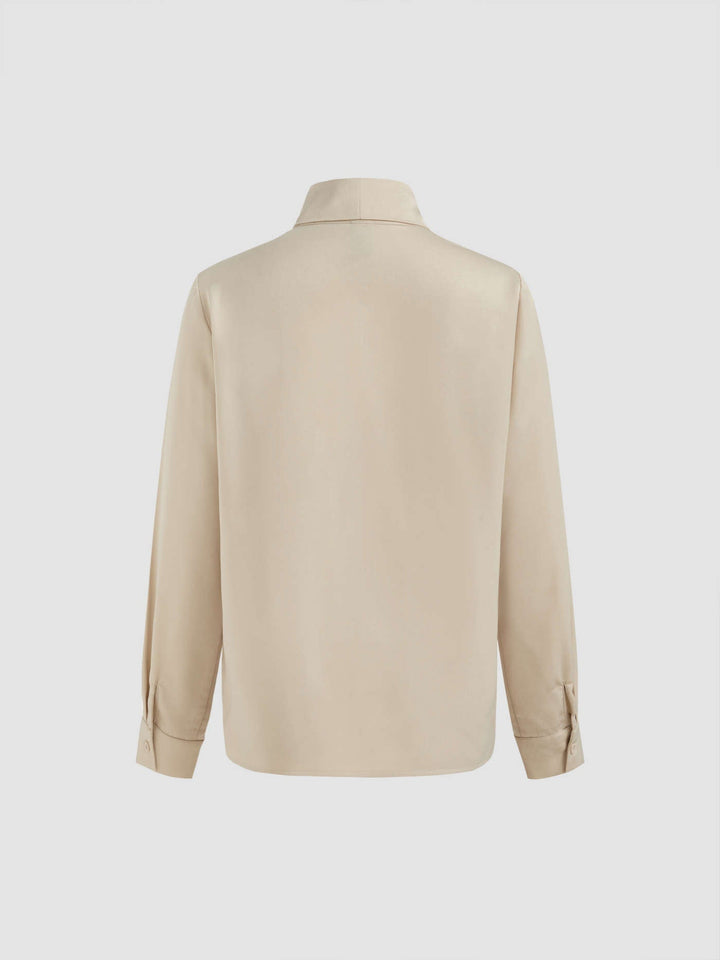 Levoire | Blouse À Manches Longues En Métal Avec Nœud