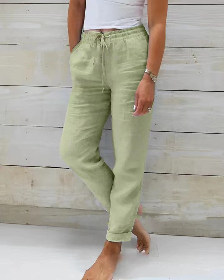 Levoire | Rento Pantalons Droits Élégants Vert