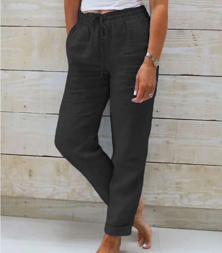 Levoire | Rento Pantalons Droits Élégants Noir
