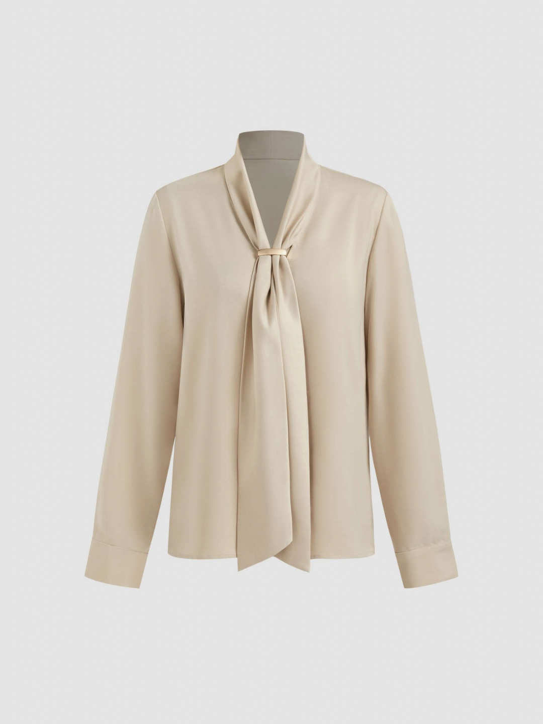 Levoire | Blouse À Manches Longues En Métal Avec Nœud