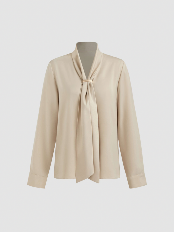 Levoire | Blouse À Manches Longues En Métal Avec Nœud