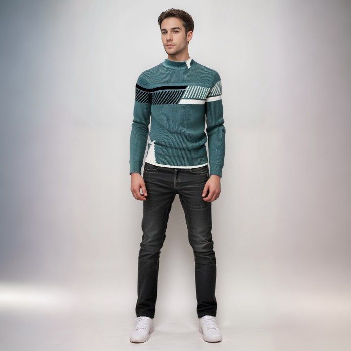 Levoire | Pull En Tricot En Mélange De Coton Avec Motif