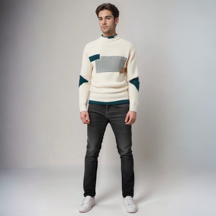 Levoire | Pull En Tricot En Mélange De Coton Avec Motif