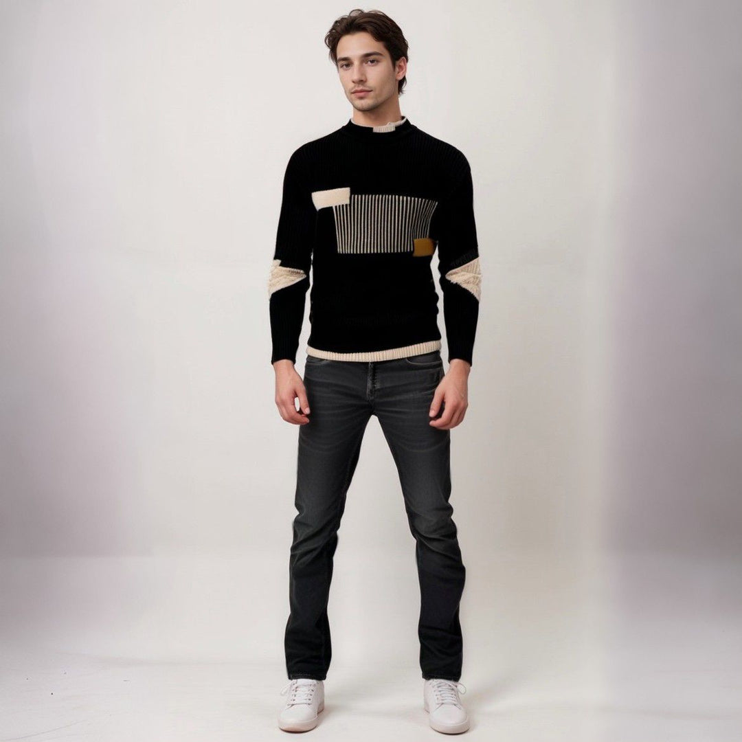 Levoire | Pull En Tricot En Mélange De Coton Avec Motif