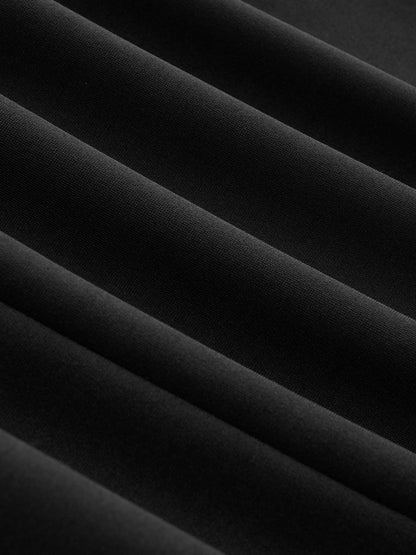 Levoire | Robe Mini À Col Rond Uni À Manches Longues