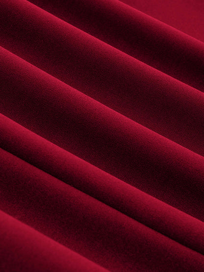 Levoire | Robe Mini À Col Rond Uni À Manches Longues