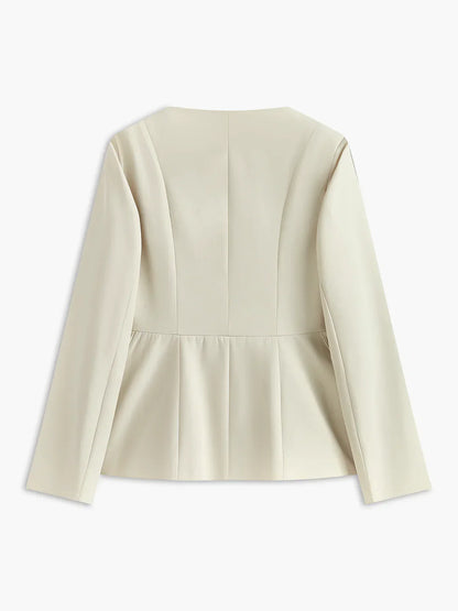 Levoire | Col Camellia-Nappi Blazer