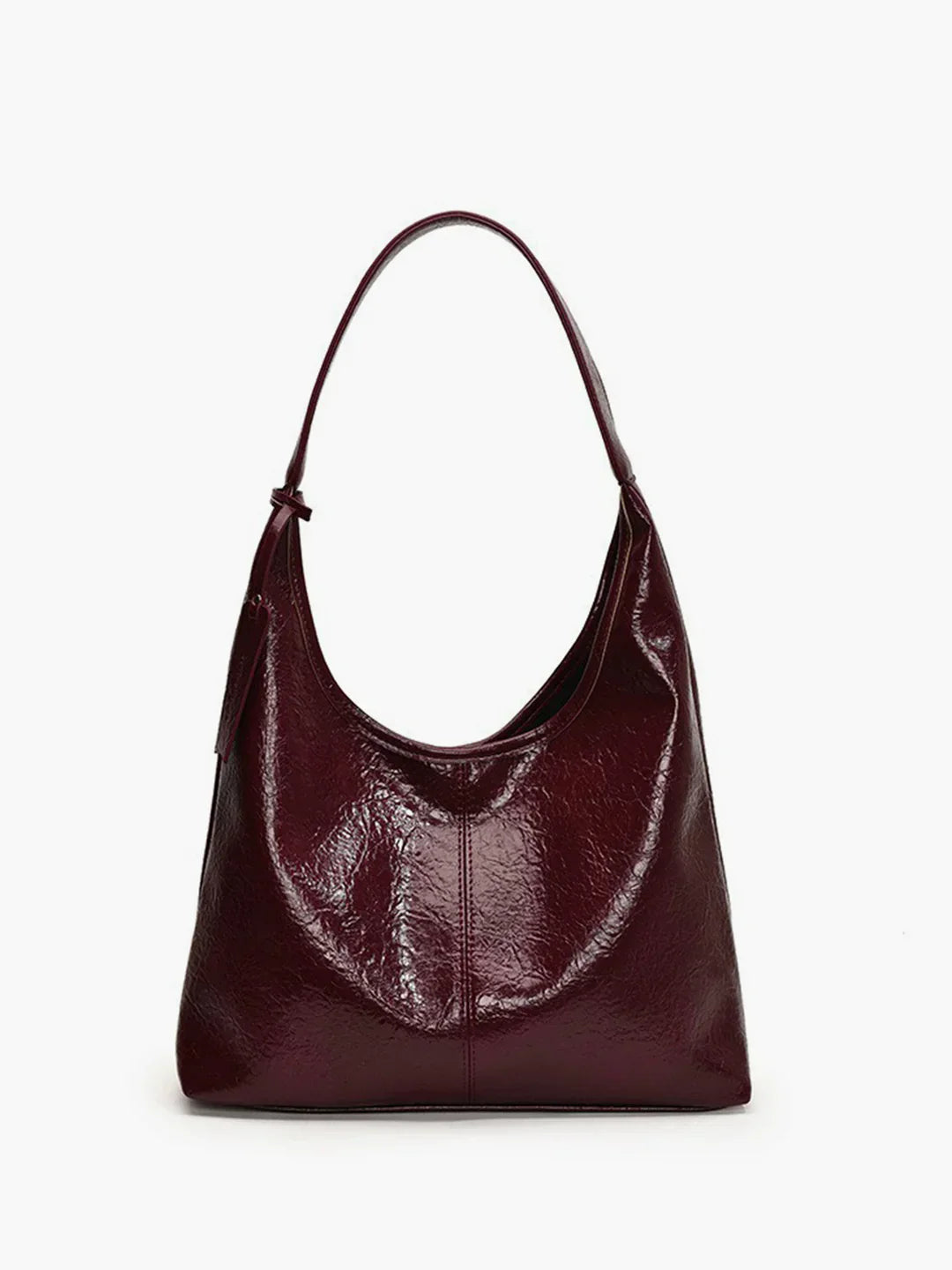 Levoire | Sac Hobo Avec Fermeture À Bouton Bourgogne
