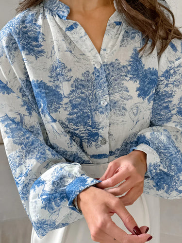 Levoire | Blouse À Manches Longues Imprimée