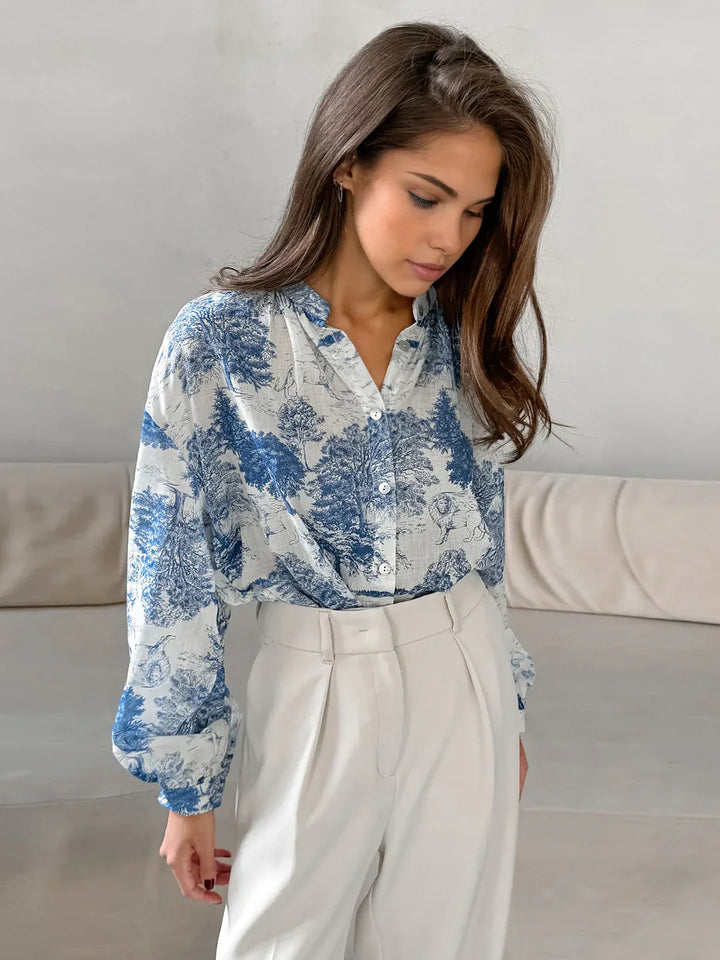 Levoire | Blouse À Manches Longues Imprimée