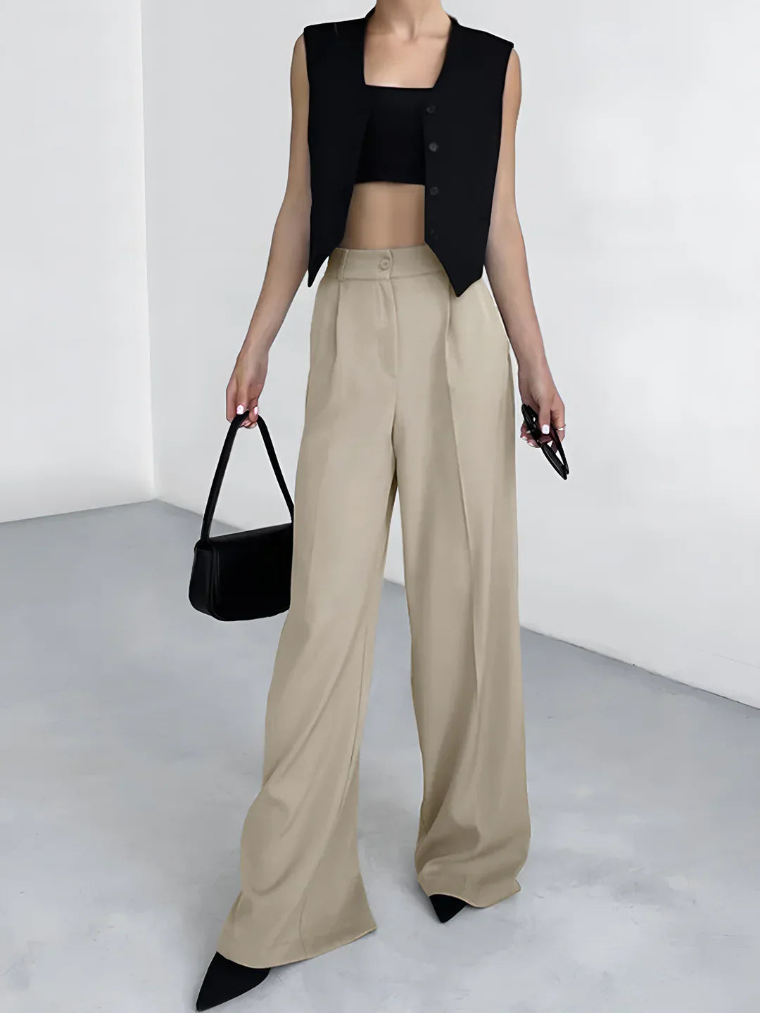 Levoire | Rennot À Dos Large Pantalon De Voyage Beige