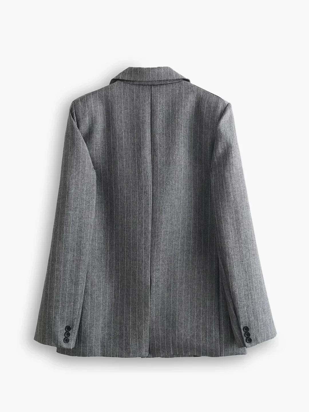 Levoire | Blend Yli Taille Rayé Veste Retournée
