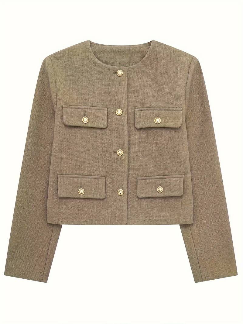 Levoire | Élégant Cardigan Vert Olive Olive