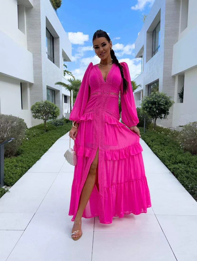 Levoire | Robe Maxi À Manches Longues Finie