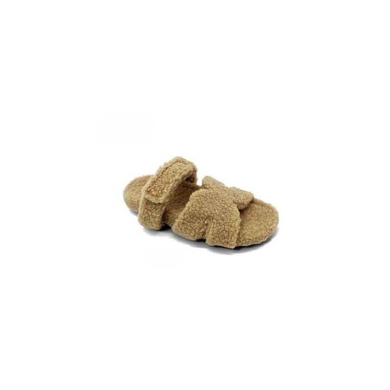 Levoire | Chausson En Peluche Douillet Pour La Maison Khaki