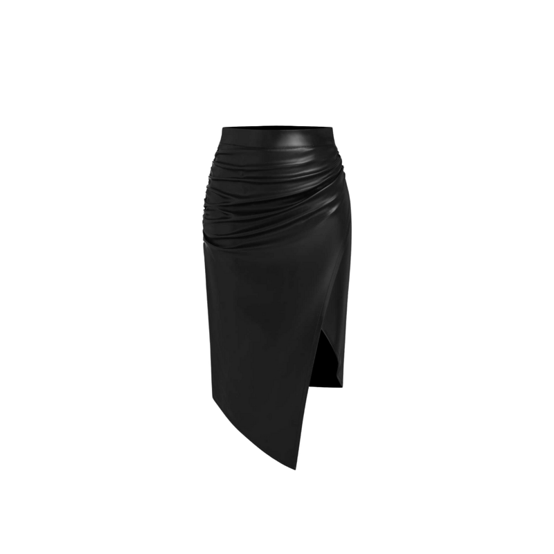Levoire | Jupe En Cuir Synthétique Fatale Noir