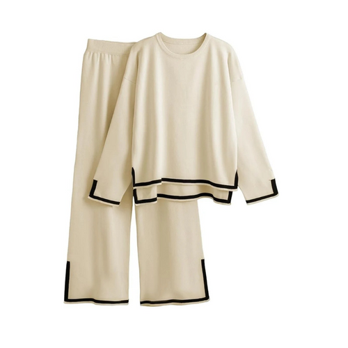 Levoire | Ensemble Pour Femmes Ensemble Cozy Deux Pièces Avec Détails Contraste