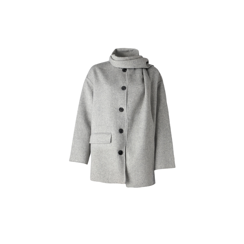 Levoire | Écharpe Chaleureuse Avec Une Fine Structure Tissée Gris