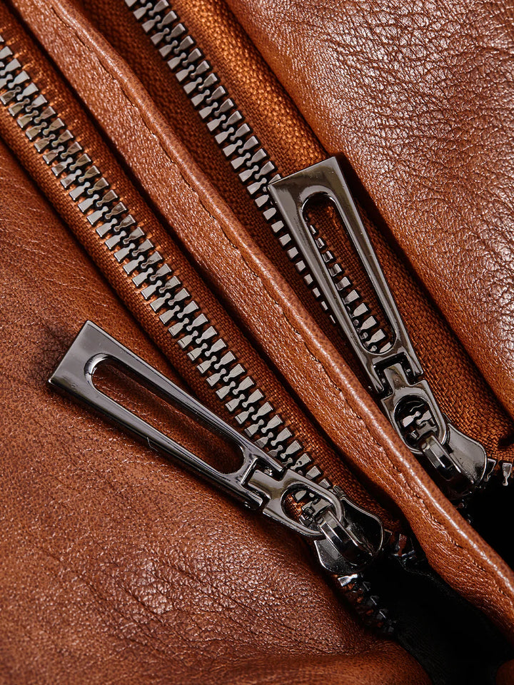 Levoire | Sac À Main En Cuir Classique Avec Des Détails Zippés Pour Femmes