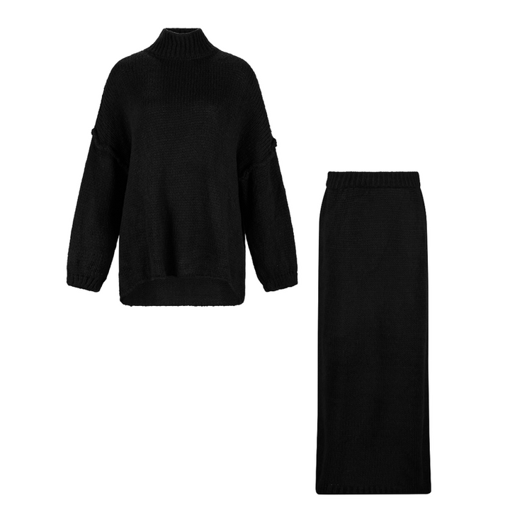 Levoire | Ensemble De Tricot Avec Fil Doux Et Instructions Noir