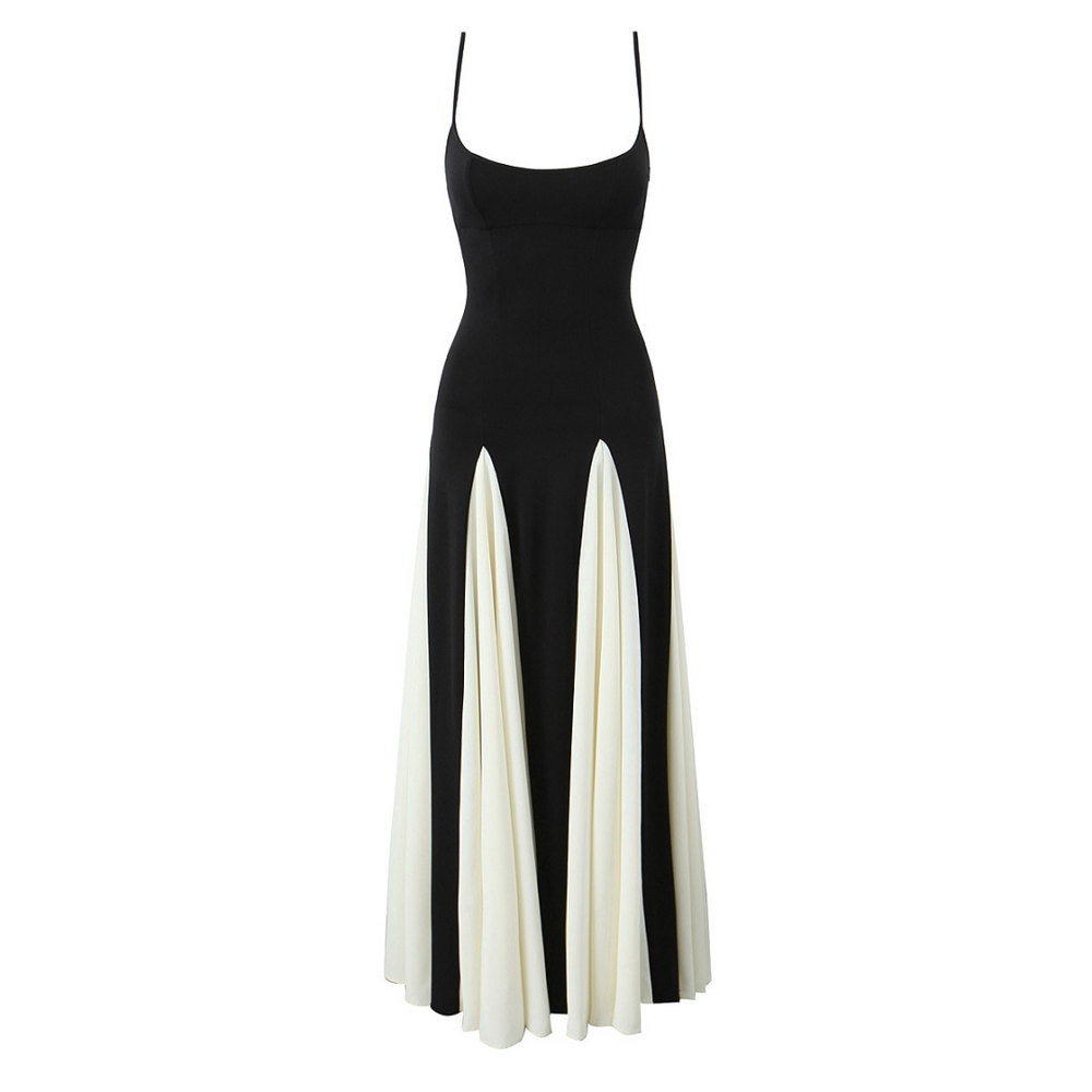 Levoire | Robe Maxi Contrast Avec Silhouette Flottante L